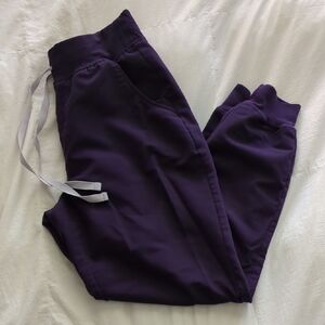 Figs High Waisted Zamora Joggers Purple Jam